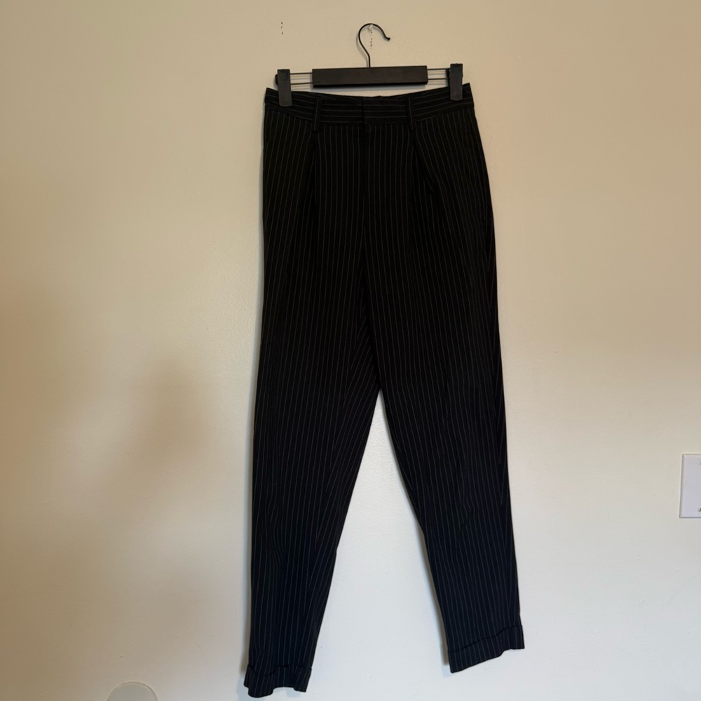 Forever 21 | Women's Black Pinstripe Trousers